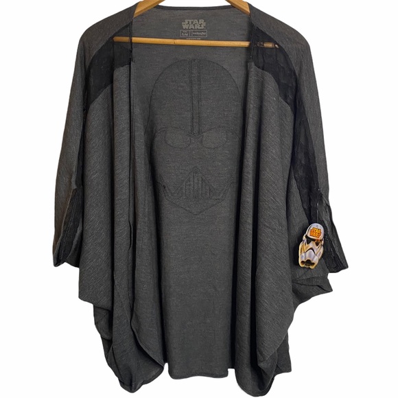 Star Wars Darth Vader Black Lace Dolman Cardigan - Picture 2 of 11